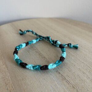 Cecile Bracelet, anklet, trendy, comfortable, tie, embroidery thread, woven, gif